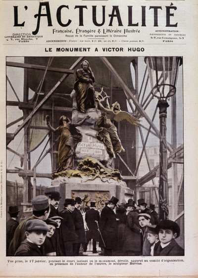 Inauguration of the monument to Victor Hugo by Barrias, Paris, January 17 by Félix Joseph Barrias