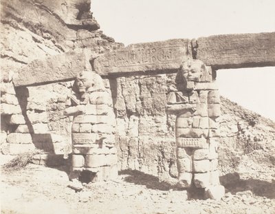 Djerf-Hocein Tutzis, Hemi-Spéos, Dış Parti Devleri, 1851-52, 1853-54 basılmış. by Félix Teynard