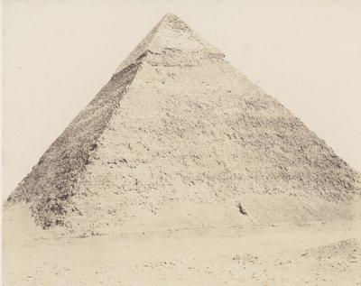 Memphis Djizeh Nekropolü, Kefren Piramidi, 1851-52, 1853-54 basılmış. by Félix Teynard