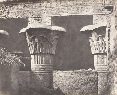 Esneh Latopolis, İnşaat Ensablée - Architrave, Futs, et Chapit..., 1851-52, 1853-54 basılmış. by Félix Teynard