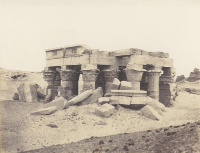 Kôm-Ombou Ombos, Harabelerin Genel Görünümü, 1851-52, 1853-54 basılmış. by Félix Teynard