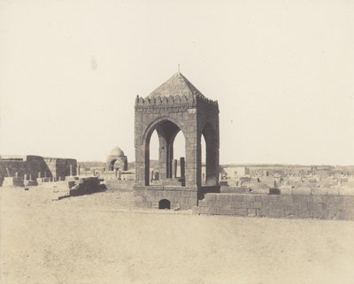 Kahire, Memlükler Mezarlığı, 1851-52, 1853-54 basılmış. by Félix Teynard