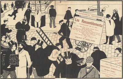 "Les Rassemblements" için kitap kapağı by Félix Vallotton