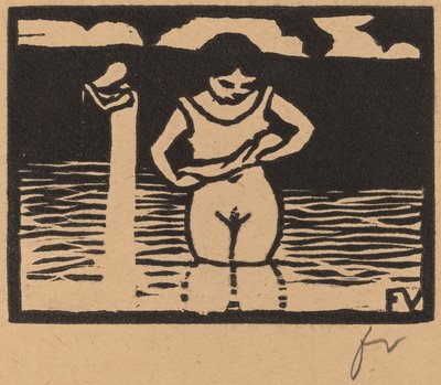 Gömleğini Kaldıran Kız, Gömleğini Çıkaran Kız, 1893. by Félix Vallotton