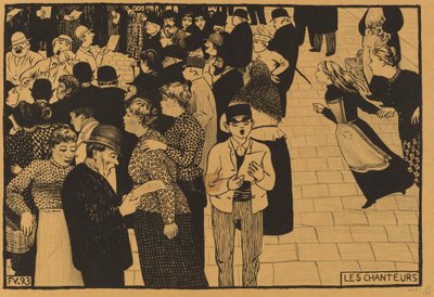 Şarkıcılar, 1893. by Félix Vallotton
