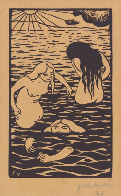 Üç Yıkananlar by Félix Vallotton