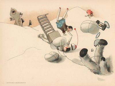 Golliwoggs Kutup Maceraları için İllüstrasyon by Florence K. Upton