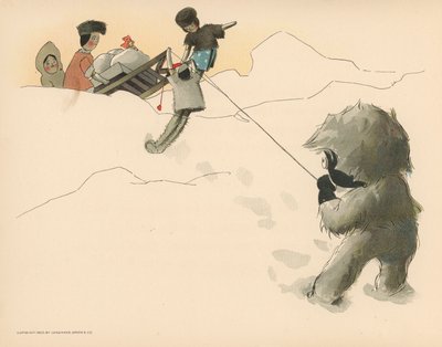 Golliwoggs Kutup Maceraları için İllüstrasyon by Florence K. Upton