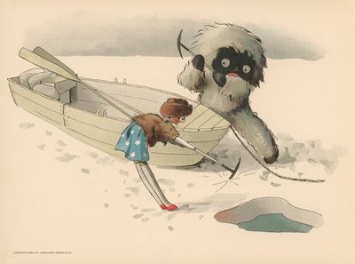 Golliwoggs Kutup Maceraları için İllüstrasyon by Florence K. Upton
