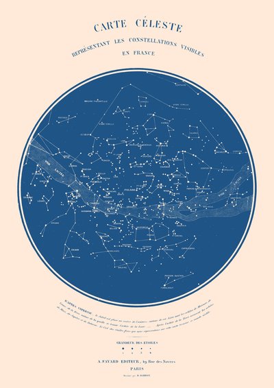 Carte Celeste - ASTER EDITION, 2022 (dijital) by Florent Bodart