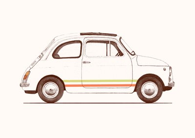 Cinquecento, 2023 (kalem ve dijital) by Florent Bodart