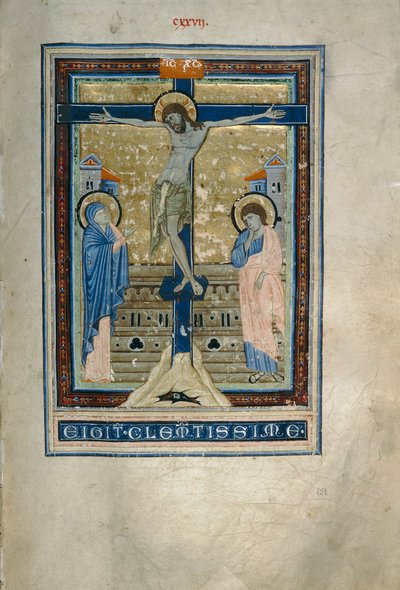 Çarmıha Gerilme (Cod. Conventi Suppressi, ms. 233, c. 151) by Florentine School
