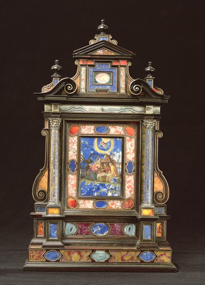 Doğuş, Floransalı (pietra dura) ile taşınabilir Altarpiece by Florentine School