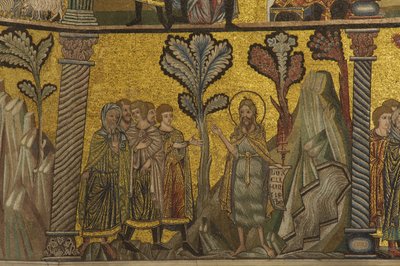 Baptistler vaazı (mozaik) by Florentine School