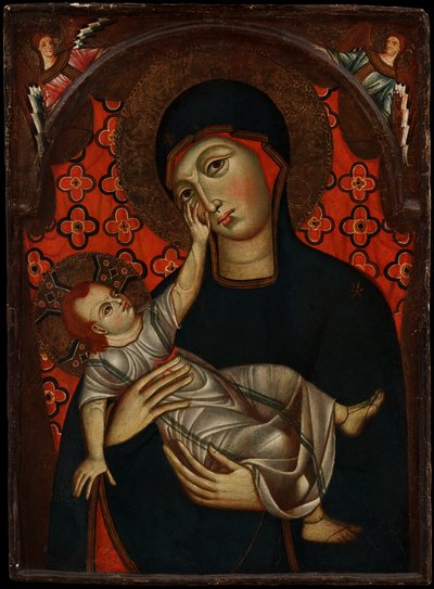 Bakire ve Çocuk, 13. yüzyılın sonlarında by Florentine School