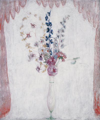Delphinums ve Columbine, c.1923 (tuval üzerine yağlı boya) by Florine Stettheimer