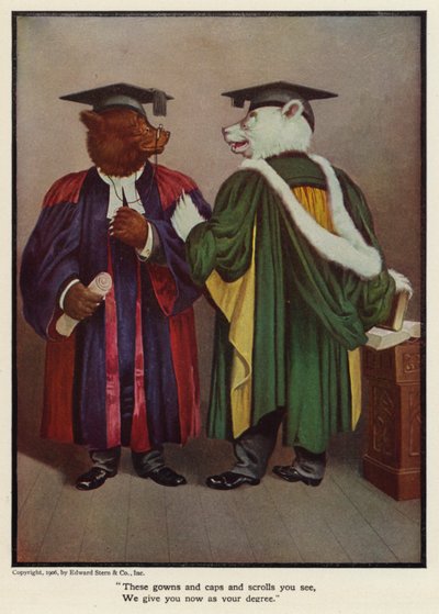 Gördüğünüz bu önlükler ve kepler ve parşömenler, size şimdi dereceniz olarak veriyoruz by Floyd V. Campbell