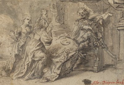 Philomela, Procne ve Trakya Kralı Tereus by Follower of Abraham van Diepenbeeck
