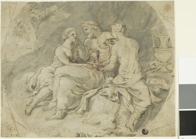 Lût ve Kızları by Follower of Charles Le Brun