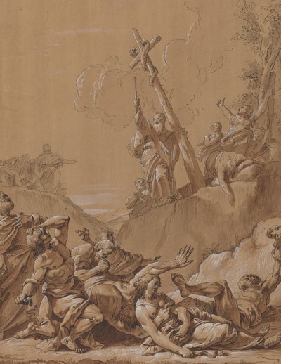 Musa ve Brazen Yılan by Follower of Francesco Fontebasso