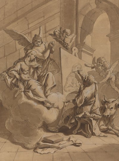 Aziz Luke Bakire Tablosu by Follower of Francesco Fontebasso