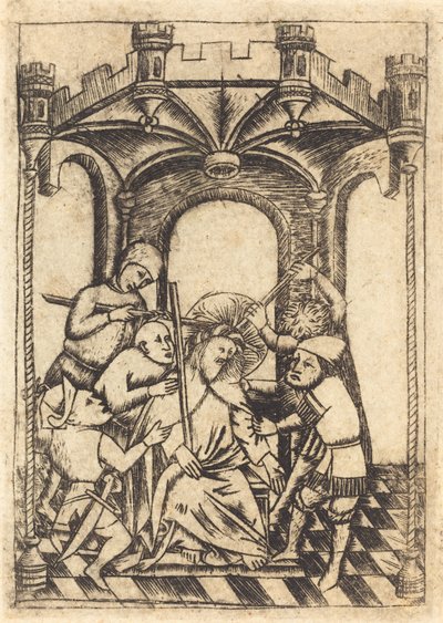 Dikenlerle taçlandırma by Follower of Master of the Playing Cards