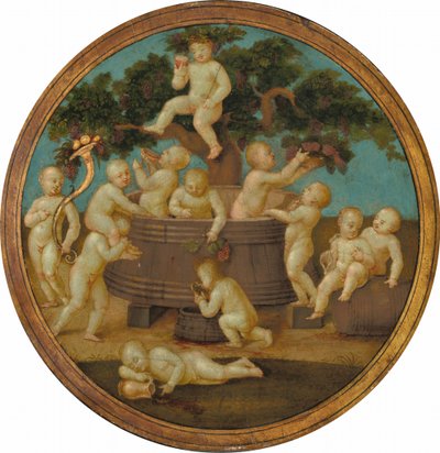 Şarap Presli Putti by Follower of Raphael