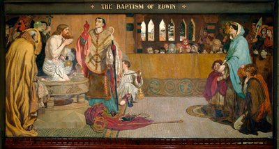 Edwin'in Vaftizi by Ford Madox Brown