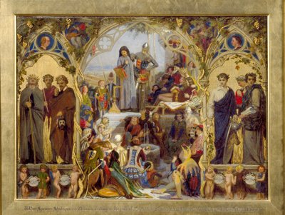 İngiliz Şiirinin Tohumları ve Meyveleri, 1845-1853 by Ford Madox Brown