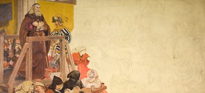 Davasında Wycliffe, 1893. by Ford Madox Brown
