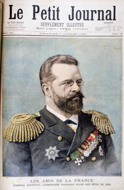 Amiral Nikolai Skrydlov, Rus deniz subayı, 1895 by Fortuné Méaulle