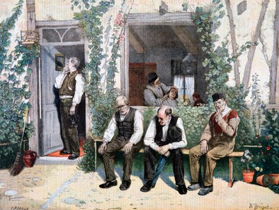 Berberlerde, 1895 by Fortuné Méaulle