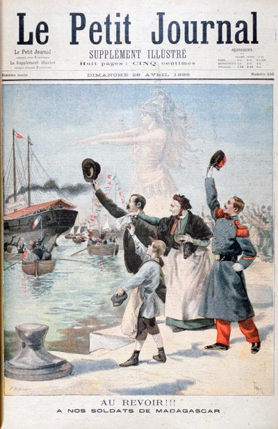 Elveda!!, Madagaskar yolunda Fransız askerleri, 1895 by Fortuné Méaulle