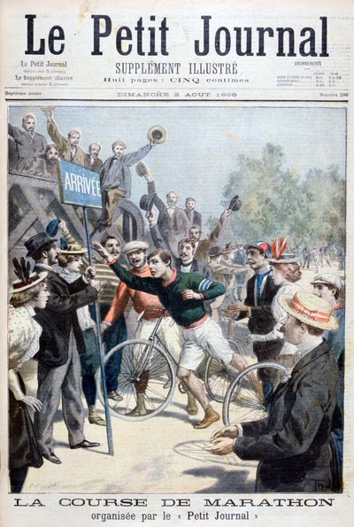 Maraton yarışı, 1896 by Fortuné Méaulle