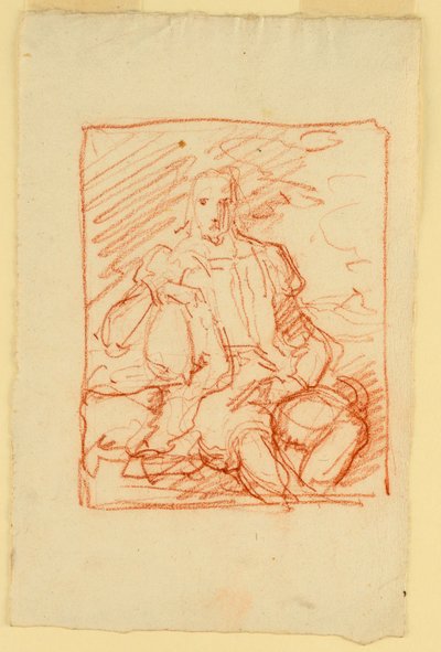 Oturan Bir Adamın Portresi by Fortunato Duranti