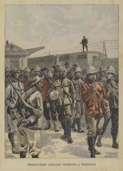 Boers tarafından yakalanan İngiliz mahkumlar Pretoria