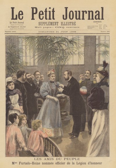 Fransız hayırsever Cecile Furtado-Heine Legion dHonneur ile ödüllendiriliyor by Fortune Louis Meaulle