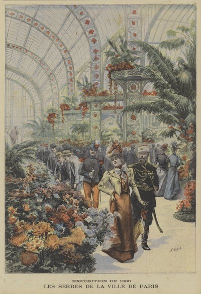 Paris şehrinin seraları, Exposition Universelle, 1900 by Fortune Louis Meaulle