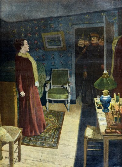 Juliette Dodu 1870 yılında tutuklandı (Gravür) by Fortune Louis Meaulle