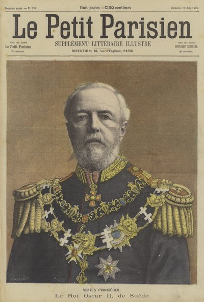 Oscar II, İsveç Kralı by Fortune Louis Meaulle