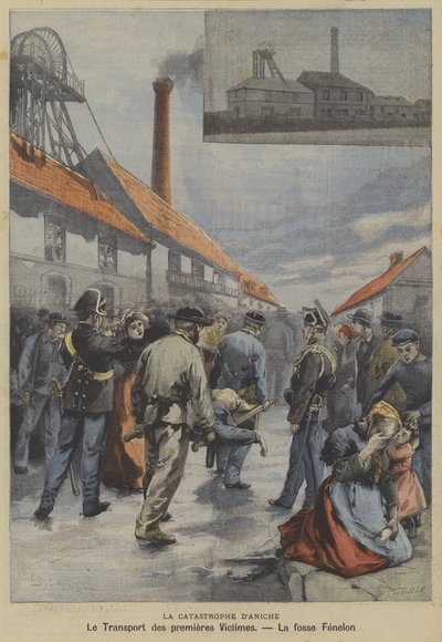 Aniche kömür madenciliği felaketi, Fransa by Fortune Louis Meaulle
