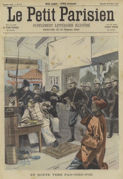 Boxer İsyanı: Baoding, Çin yolunda by Fortune Louis Meaulle