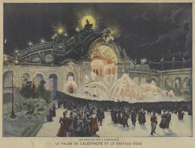 Elektrik Sarayı ve Gece Su Kalesi, Exposition Universelle 1900, Paris by Fortune Louis Meaulle