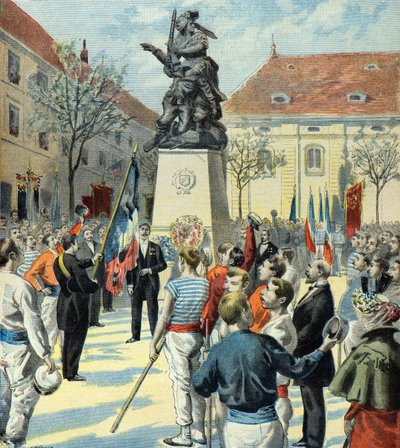 fetes commemoratives a Belfort en 1896 (Gravür) by Fortune Louis Meaulle