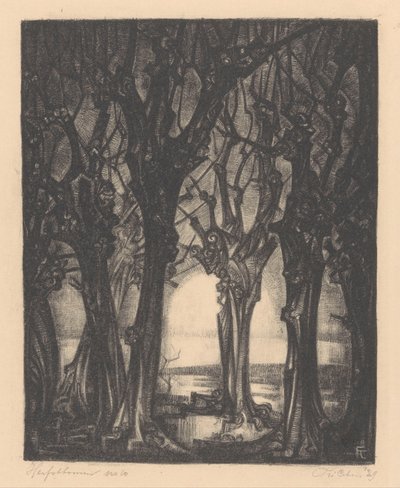Herfstbomen (nesne üzerindeki orijinal başlık) by Fré Cohen (signed by artist)