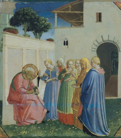 Vaftizci Yahya'nın Adlandırılması, yaklaşık 1430 (ahşap üzerine tempera) by Fra (c.1387 1455) Angelico