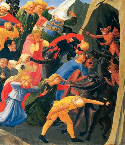 Cehennem lanetlileri organize ediyor, Fra Angelico (1400-yaklaşık 1455) olarak bilinen Giovanni da Fiesole