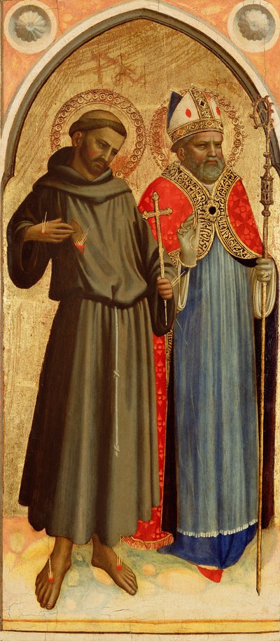 Aziz Francis ve bir Piskopos Aziz by Fra Angelico