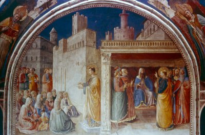 Aziz Stephen Vaaz, 15. yüzyılın ortalarında by Fra Angelico
