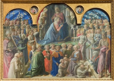 Bakire'nin taç giyme töreni by Fra Filippo Lippi